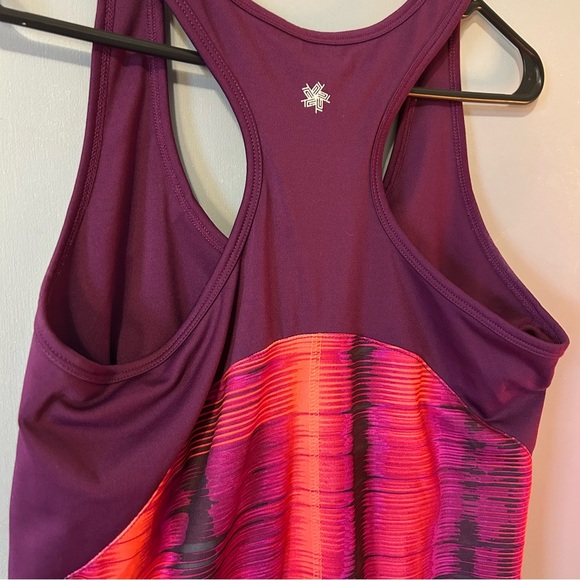 Women's Purple and Pink Tek gear Athletic Tank Top Dry Tek large - Picture 2 of 6